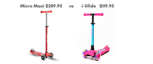 What is the best value 3-wheel scooter between the Micro Maxi and the i-Glide