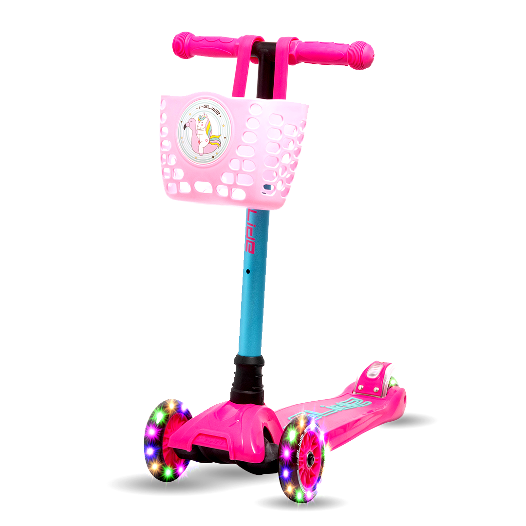 Pink scooter deals 3 wheels