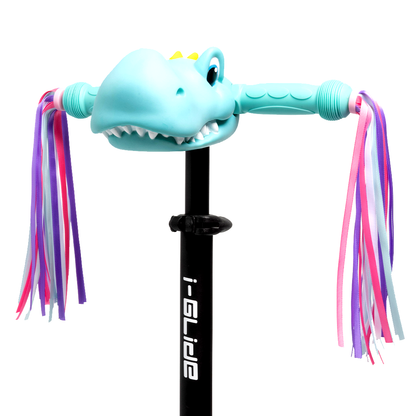 I-GLIDE Scootee Cuteez Dinosaur Head Aqua