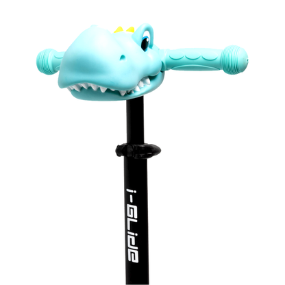 I-GLIDE Scootee Cuteez Dinosaur Head Aqua