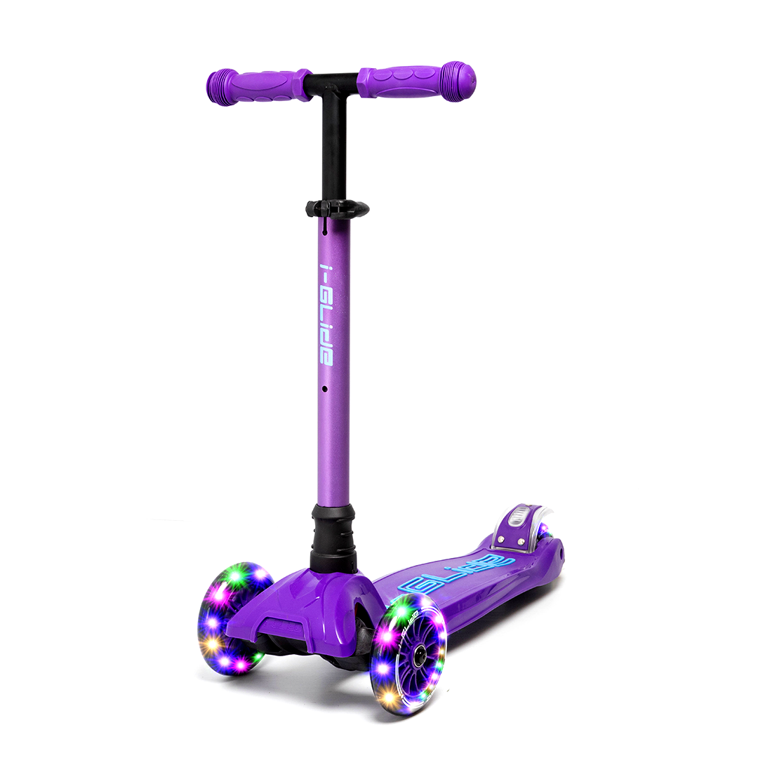 I-GLIDE 3 Wheel Kids Scooter - Purple/Blue