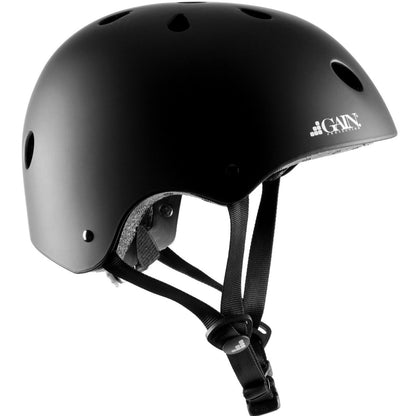 GAIN PROTECTION Kids Helmet with size adjuster dial Matte Black
