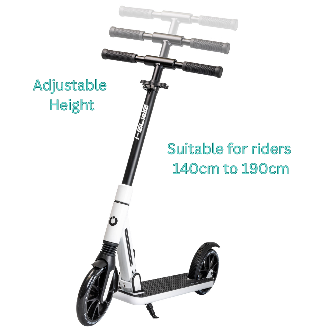 I-GLIDE Teen & Adult Commuter Scooter - White